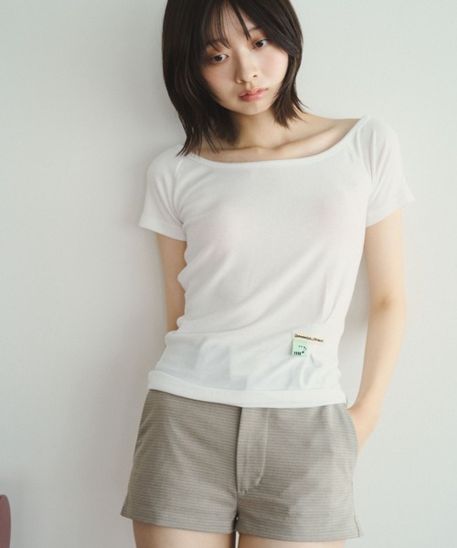 common gull products.(コモンガルプロダクツ)の「白帽子とショートパンツ(その他パンツ・レディース・グレー系/ブラウン系・S/M/L)」の10枚目の写真