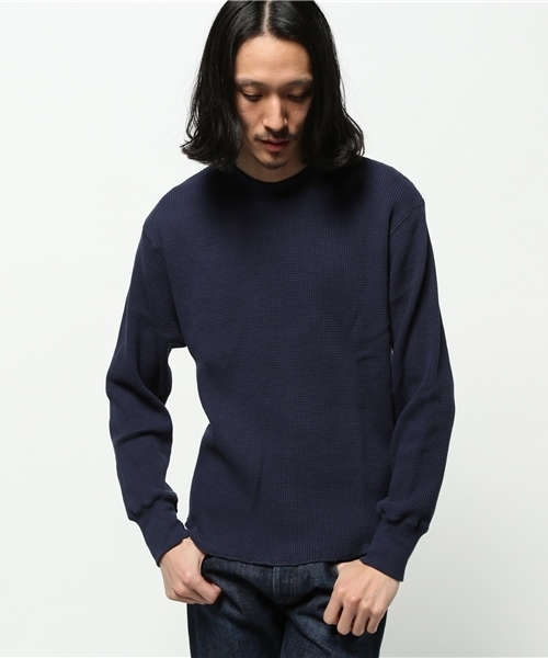 MYSELF ABAHOUSE（マイセルフアバハウス）の「ｵﾆﾜｯﾌﾙPO（Tシャツ/カットソー・メンズ・ネイビー/オフホワイト/カーキ・LARGE/MEDIUM）」の3枚目の写真