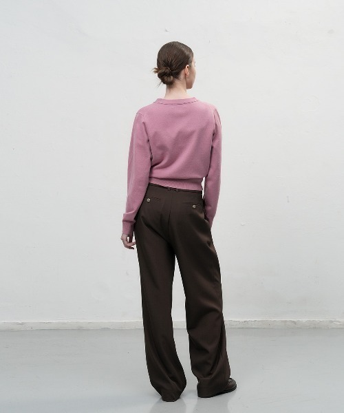 GENERAL IDEA(ジェネラルアイデア)の「GENERAL IDEA/ジェネラルアイディア GNRL ESSENTIAL CARDIGAN ロゴ入りスタンダード長袖カーディガン レディース 秋 秋服 2026年秋冬 冬服(カーディガン/ボレロ・レディース・ローズ・S/L/XS)」の7枚目の写真
