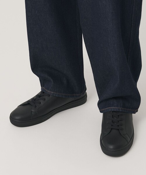 BEAUTY&YOUTH UNITED ARROWS(ビューティーアンドユースユナイテッドアローズ)の「スタンダード レザー スニーカー ウォータープルーフ(スニーカー・メンズ・ブラック/オフホワイト・8/9/7/10)」の3枚目の写真