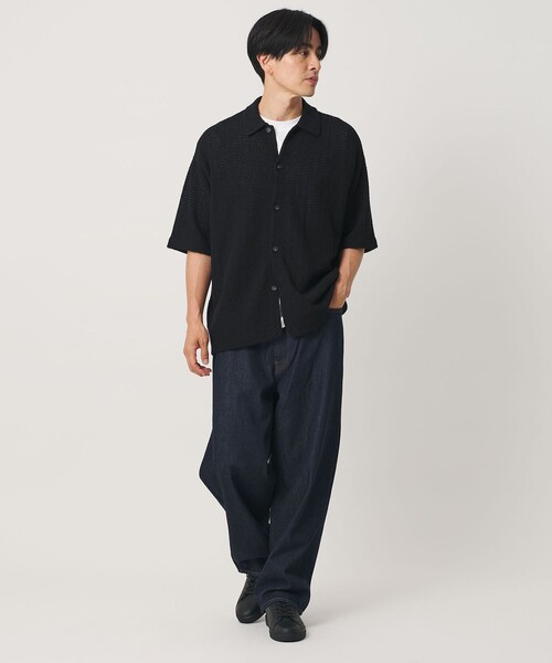 BEAUTY&YOUTH UNITED ARROWS(ビューティーアンドユースユナイテッドアローズ)の「スタンダード レザー スニーカー ウォータープルーフ(スニーカー・メンズ・ブラック/オフホワイト・8/9/7/10)」の4枚目の写真