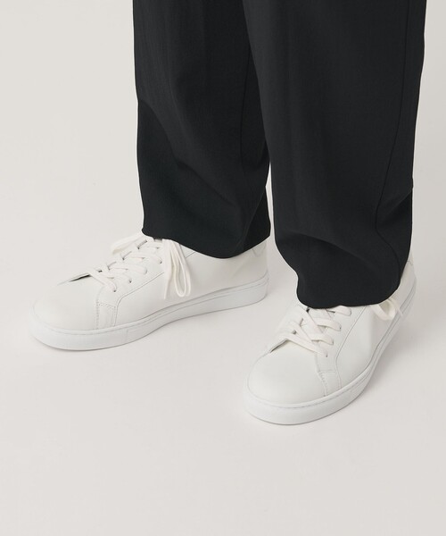 BEAUTY&YOUTH UNITED ARROWS(ビューティーアンドユースユナイテッドアローズ)の「スタンダード レザー スニーカー ウォータープルーフ(スニーカー・メンズ・ブラック/オフホワイト・8/9/7/10)」の5枚目の写真