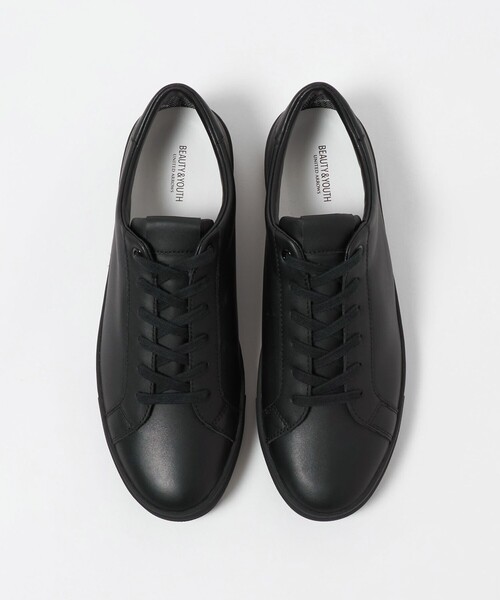 BEAUTY&YOUTH UNITED ARROWS(ビューティーアンドユースユナイテッドアローズ)の「スタンダード レザー スニーカー ウォータープルーフ(スニーカー・メンズ・ブラック/オフホワイト・8/9/7/10)」の8枚目の写真