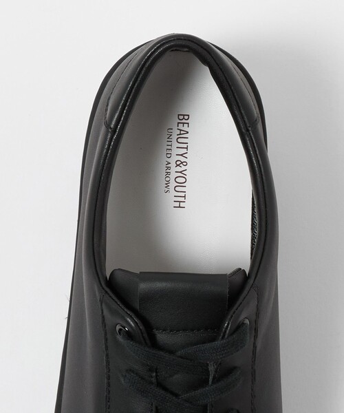 BEAUTY&YOUTH UNITED ARROWS(ビューティーアンドユースユナイテッドアローズ)の「スタンダード レザー スニーカー ウォータープルーフ(スニーカー・メンズ・ブラック/オフホワイト・8/9/7/10)」の12枚目の写真