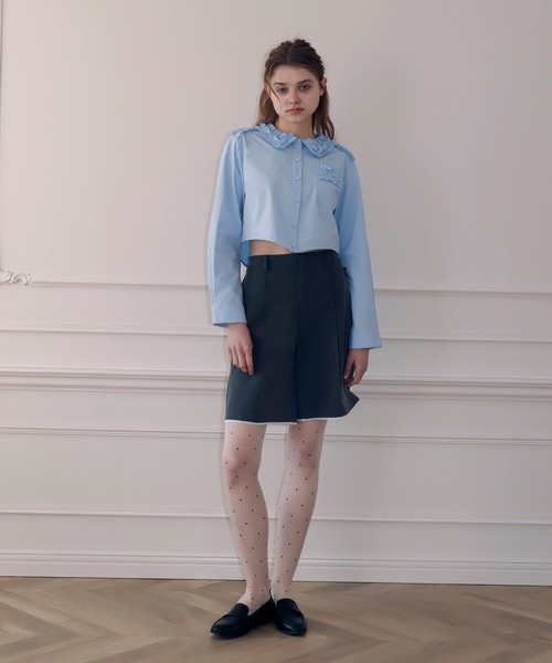 mieya mieya（ミーヤミーヤ）の「【mieya mieya】PETAL DETAIL BL/ペタルディテールブラウス（シャツ/ブラウス・レディース・ブルー/サックスブルー・FREE）」の20枚目の写真