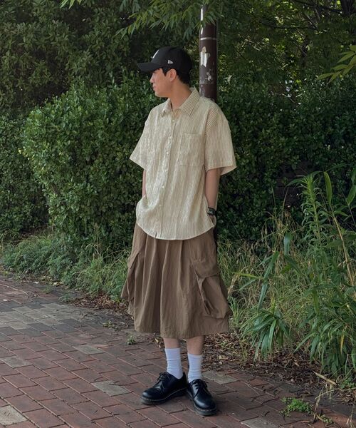LXT（エルエックスティー）の「シアサッカー ストライプ オーバーシャツ [ベージュ]（シャツ/ブラウス・メンズ・その他・1/2/3）」の19枚目の写真
