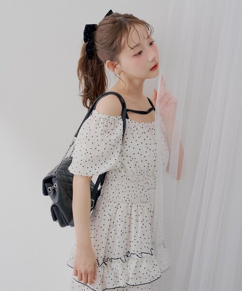 continuer de NICE CLAUP(コンティニューデナイスクラップ)の「キルティングミニリュック(バックパック/リュック・レディース・ホワイト/ブラック・FREE)」の10枚目の写真