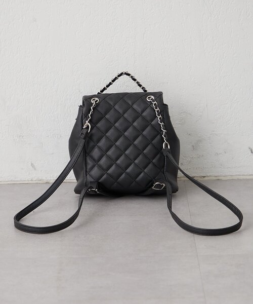 continuer de NICE CLAUP(コンティニューデナイスクラップ)の「キルティングミニリュック(バックパック/リュック・レディース・ホワイト/ブラック・FREE)」の13枚目の写真