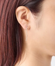 ◆金属アレルギー対応◆◆made in japan◆【痛くない】【落ちにくい】【ストレスフリーな着け心地】　スウィングチェーン　ループフィットイヤリング