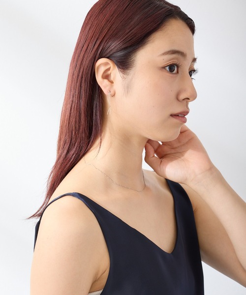 CALIN STANDARD(カリンスタンダード)の「◆金属アレルギー対応◆◆made in japan◆【痛くない】【落ちにくい】【ストレスフリーな着け心地】 スウィングチェーン ループフィットイヤリング(イヤリング・レディース・シルバー/ゴールド・FREE)」の9枚目の写真