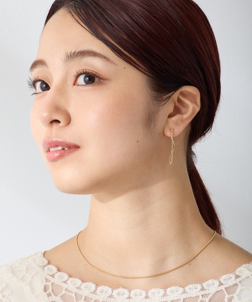 CALIN STANDARD(カリンスタンダード)の「◆金属アレルギー対応◆◆made in japan◆【痛くない】【落ちにくい】【ストレスフリーな着け心地】 スウィングチェーン ループフィットイヤリング(イヤリング・レディース・シルバー/ゴールド・FREE)」の12枚目の写真