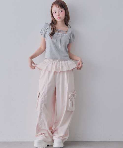 OLIVE des OLIVE(オリーブデオリーブ)の「My Select トップス(Tシャツ/カットソー・レディース・ブラック/トップグレー/ピンク・FREE)」の8枚目の写真