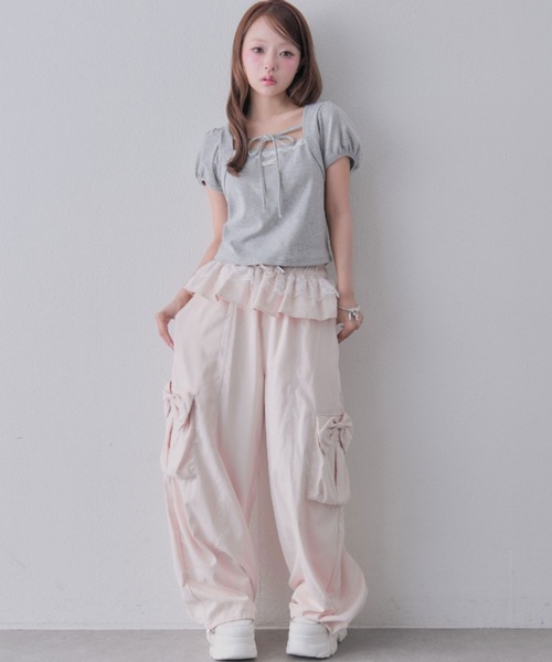 OLIVE des OLIVE(オリーブデオリーブ)の「My Select トップス(Tシャツ/カットソー・レディース・ブラック/トップグレー/ピンク・FREE)」の9枚目の写真