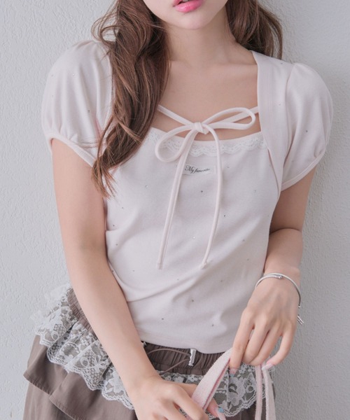 OLIVE des OLIVE(オリーブデオリーブ)の「My Select トップス(Tシャツ/カットソー・レディース・ブラック/トップグレー/ピンク・FREE)」の10枚目の写真