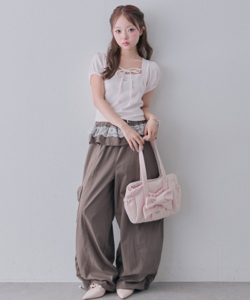 OLIVE des OLIVE(オリーブデオリーブ)の「My Select トップス(Tシャツ/カットソー・レディース・ブラック/トップグレー/ピンク・FREE)」の14枚目の写真