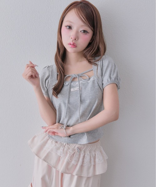 OLIVE des OLIVE(オリーブデオリーブ)の「My Select トップス(Tシャツ/カットソー・レディース・ブラック/トップグレー/ピンク・FREE)」の6枚目の写真