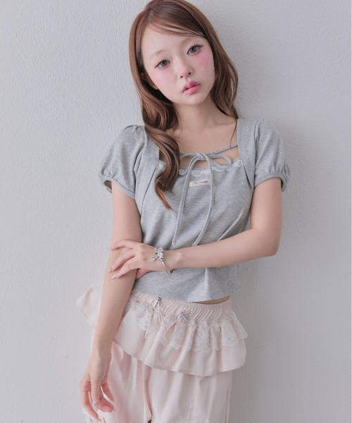 OLIVE des OLIVE(オリーブデオリーブ)の「My Select トップス(Tシャツ/カットソー・レディース・ブラック/トップグレー/ピンク・FREE)」の7枚目の写真