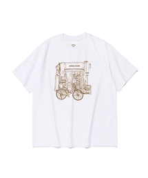 クラシックブックストア 半袖Tシャツ (ホワイト)