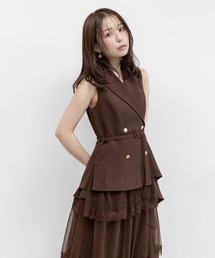 RANDA | 【4サイズ展開】ティアードスカートレイヤードライクワンピース(ワンピース)