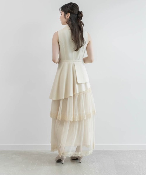 RANDA(ランダ)の「【4サイズ展開】ティアードスカートレイヤードライクワンピース(ワンピース・レディース・グレー/ブラウン/クリーム・00/2/0/1)」の7枚目の写真