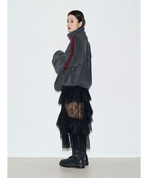 jouetie(ジュエティ)の「ハーフZIPルーズフリースプルオーバー(Tシャツ/カットソー・レディース・イエロー/ネイビー/グレー・FREE)」の15枚目の写真