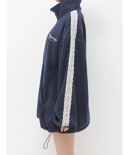 jouetie(ジュエティ)の「ハーフZIPルーズフリースプルオーバー(Tシャツ/カットソー・レディース・イエロー/ネイビー/グレー・FREE)」の17枚目の写真
