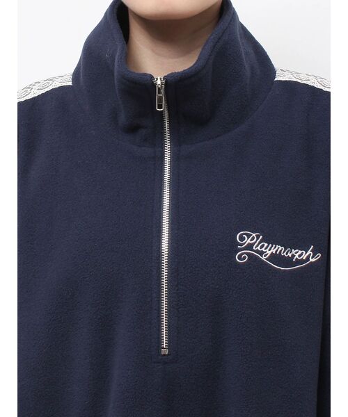 jouetie(ジュエティ)の「ハーフZIPルーズフリースプルオーバー(Tシャツ/カットソー・レディース・イエロー/ネイビー/グレー・FREE)」の19枚目の写真