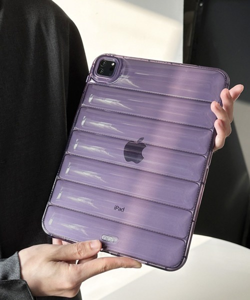 Fun & Daily（ファンアンドデイリー）の「Clear Pack iPad Case / iPad 11 / iPad mini 6/7（PC・タブレットケース・レディース・ピンク/ブラック/パープル/クリア/オレンジ・B/A）」の3枚目の写真