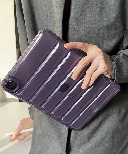 Fun & Daily（ファンアンドデイリー）の「Clear Pack iPad Case / iPad 11 / iPad mini 6/7（PC・タブレットケース・レディース・ピンク/ブラック/パープル/クリア/オレンジ・B/A）」の6枚目の写真