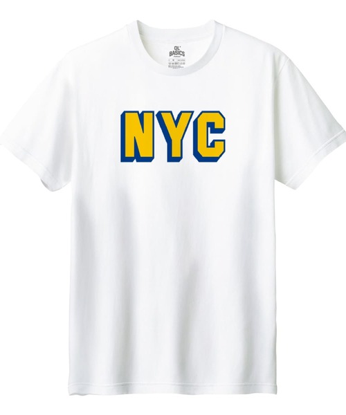 Ol' Basics（オールベーシックス）の「Ol' Basics（オール・ベーシックス） 半袖Tシャツ NYC ロゴ プリント 5.6オンス トップス カットソー メンズ ユニセックス（Tシャツ/カットソー・メンズ・ホワイト系1/グレー系1/グレー系2/ホワイト系2・S/XL/L/M/XS）」の3枚目の写真