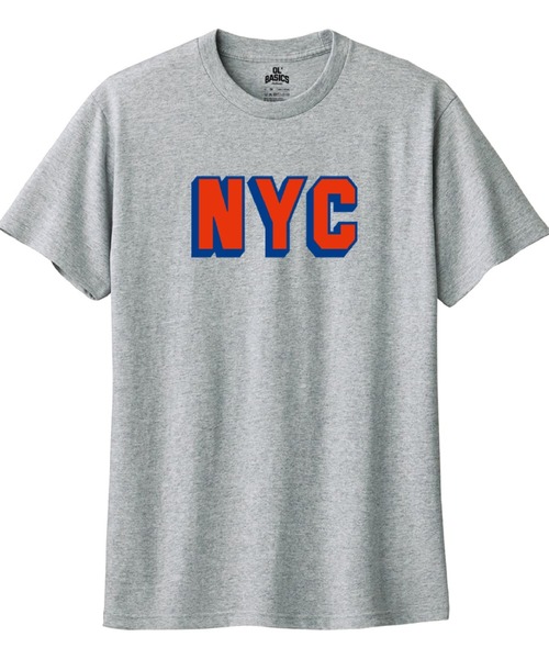 Ol' Basics（オールベーシックス）の「Ol' Basics（オール・ベーシックス） 半袖Tシャツ NYC ロゴ プリント 5.6オンス トップス カットソー メンズ ユニセックス（Tシャツ/カットソー・メンズ・ホワイト系1/グレー系1/グレー系2/ホワイト系2・S/XL/L/M/XS）」の4枚目の写真