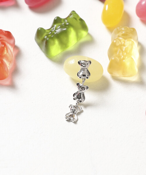 Firsthand(ファーストハンド)の「Firsthand/ファーストハンド SILVER925 BEAR 3連ピアス【限定展開】(ピアス(片耳用)・レディース・シルバー・ONE SIZE)」の2枚目の写真
