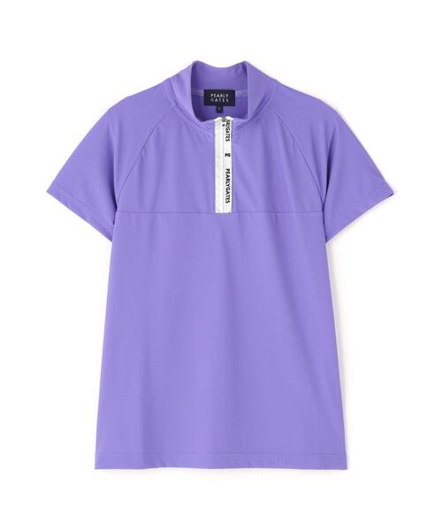 PEARLY GATES(パーリーゲイツ)の「【PEARLY GATES】Nyグリッド2WAYトリコット半袖ハーフジップアップカットソー(Tシャツ/カットソー・レディース・パープル/ネイビー/ホワイト・LARGE/SMALL/MEDIUM)」の20枚目の写真