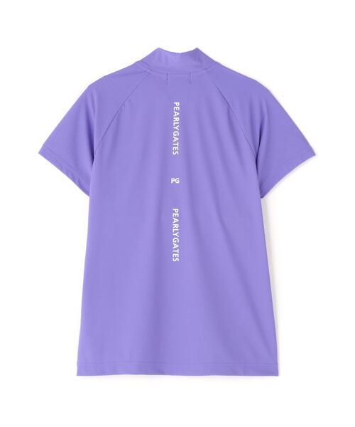 PEARLY GATES(パーリーゲイツ)の「【PEARLY GATES】Nyグリッド2WAYトリコット半袖ハーフジップアップカットソー(Tシャツ/カットソー・レディース・パープル/ネイビー/ホワイト・LARGE/SMALL/MEDIUM)」の21枚目の写真