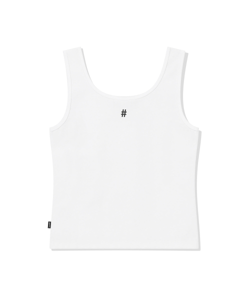 BEENTRILL(ビントリル)の「ウィメンズエッセンシャルスリムフィットタンクトップ(ホワイト)(Tシャツ/カットソー・レディース・その他・SMALL/X-SMALL)」の2枚目の写真