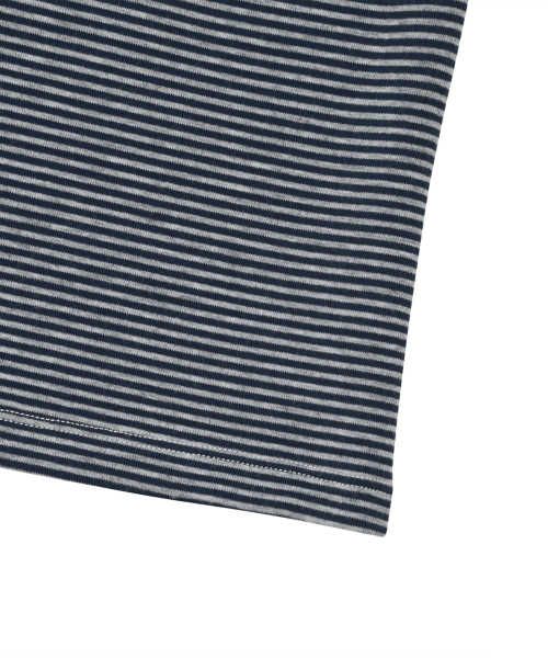 LMR(エルエムアール)の「ヘンリーネックストライプパフスリーブレスGREY(Tシャツ/カットソー・レディース・チャコールグレー・SMALL/MEDIUM)」の10枚目の写真