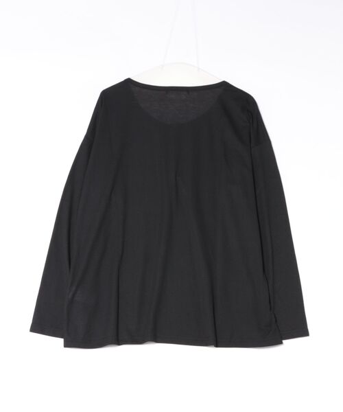 NOWLE(ノウル)の「【NOWLE】ヘンリーネック リブファブリック 長袖 Tシャツ / アーバンリラックス ロングスリーブ(Tシャツ/カットソー・メンズ・アッシュブラウン/ホワイト/ブラック/グレー・X-LARGE/LARGE/MEDIUM)」の5枚目の写真