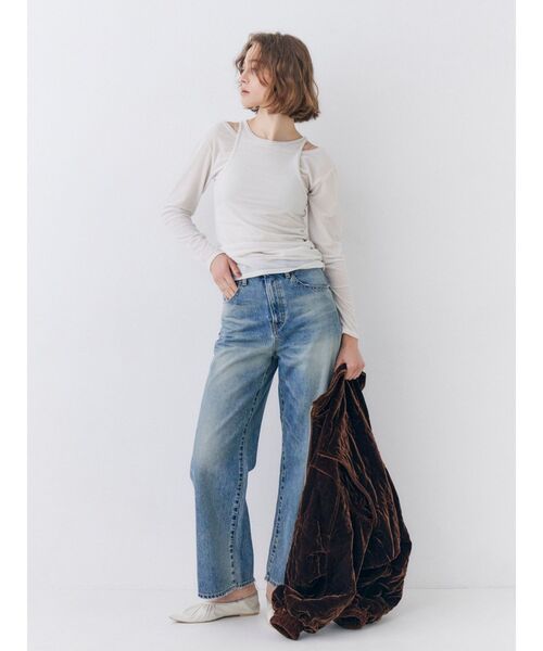 Ungrid(アングリッド)の「ベロアレイヤードロングスリーブTee(Tシャツ/カットソー・レディース・ピンク/オフホワイト/ブラウン・FREE)」の11枚目の写真
