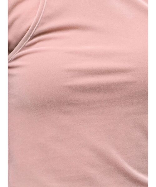 Ungrid(アングリッド)の「ベロアレイヤードロングスリーブTee(Tシャツ/カットソー・レディース・ピンク/オフホワイト/ブラウン・FREE)」の6枚目の写真