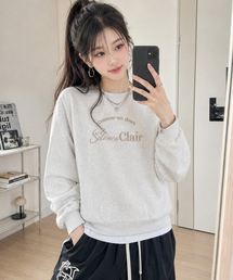 レディースエッセンシャルグラフィックスウェットシャツ-FERG5164B05