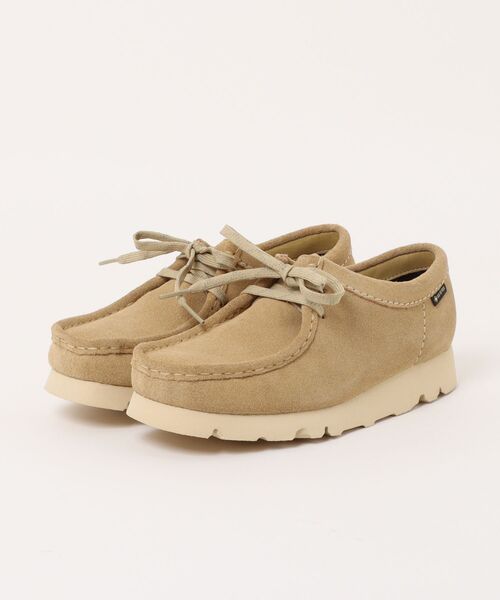 Clarks(クラークス)の「Clarks/クラークス/Wallabee GTX(モカシン/デッキシューズ・レディース・ベージュ/ブラック・5.5/5)」の2枚目の写真