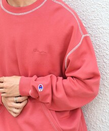Champion（チャンピオン）の「【SHIPS any別注】Champion: ワンポイント ロゴ 刺繍 ステッチ リラックス スウェット◇（スウェット）」