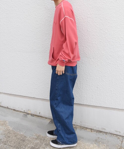 Champion（チャンピオン）の「【SHIPS any別注】Champion: ワンポイント ロゴ 刺繍 ステッチ リラックス スウェット◇（スウェット・メンズ・ブラック/ブルー/ナチュラル/グレー/レッド・SMALL/MEDIUM/LARGE/X-LARGE）」の14枚目の写真