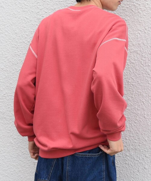 Champion（チャンピオン）の「【SHIPS any別注】Champion: ワンポイント ロゴ 刺繍 ステッチ リラックス スウェット◇（スウェット・メンズ・ブラック/ブルー/ナチュラル/グレー/レッド・SMALL/MEDIUM/LARGE/X-LARGE）」の18枚目の写真
