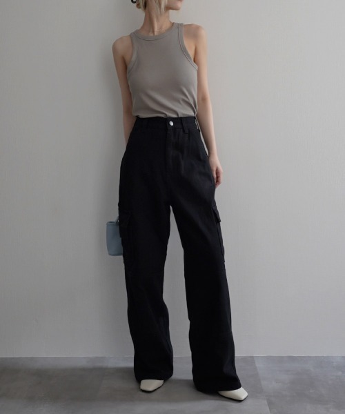Rashik(ラシク)の「【Rashik】コットンカーゴイージーパンツ(カーゴパンツ・レディース・ベージュ/ブラック/カーキ・S/M)」の20枚目の写真