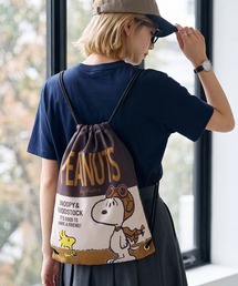 PEANUTS | 【PEANUTS / ピーナッツ】スヌーピー アートワーク デザイン ナップサック(バックパック/リュック)