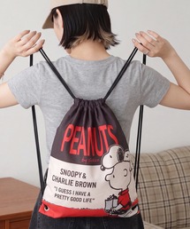 【PEANUTS / ピーナッツ】スヌーピー アートワーク デザイン ナップサック