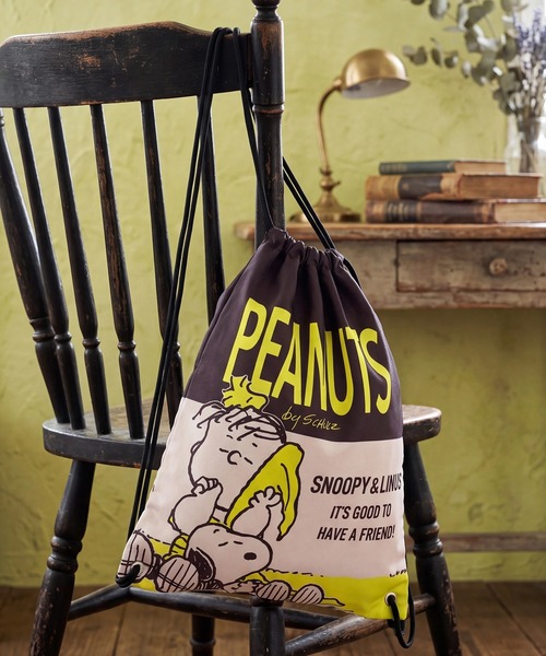PEANUTS（ピーナッツ）の「【PEANUTS / ピーナッツ】スヌーピー アートワーク デザイン ナップサック（バックパック/リュック・メンズ・F/E/D/A/B/C・FREE）」の5枚目の写真