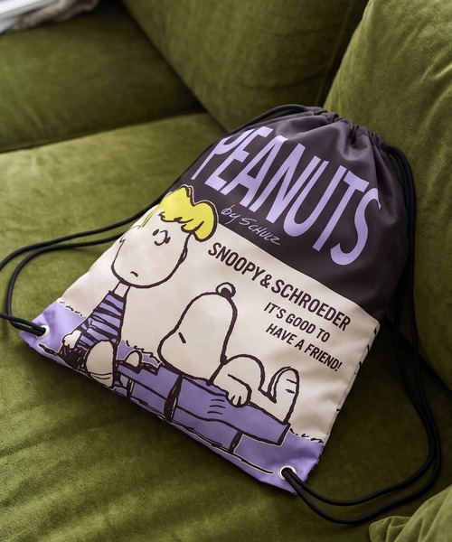 PEANUTS（ピーナッツ）の「【PEANUTS / ピーナッツ】スヌーピー アートワーク デザイン ナップサック（バックパック/リュック・メンズ・F/E/D/A/B/C・FREE）」の6枚目の写真