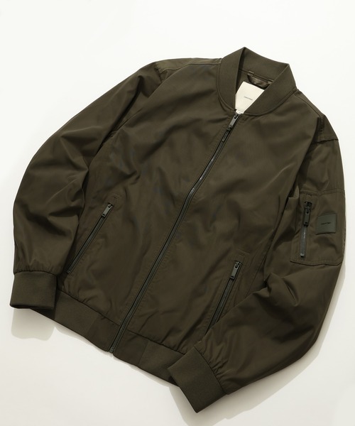 Calvin Klein（カルバン・クライン）の「【Calvin Klein/カルバンクライン】ELIAS MEMORY BOMBER/ライトウェイト ジップアップ ボンバージャケット（MA-1・メンズ・ブラック/オリーブ・S/M/XL/L）」の11枚目の写真